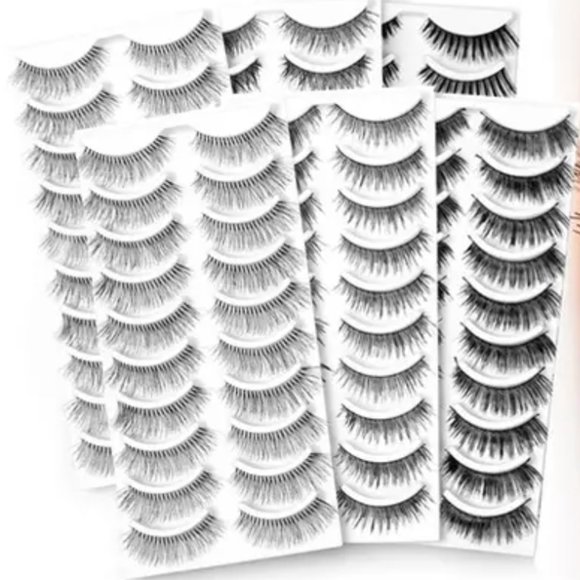 Other - 60 Pairs of Natural Lashes with Tweezers and Glue!